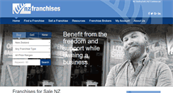 Desktop Screenshot of nzfranchises.co.nz